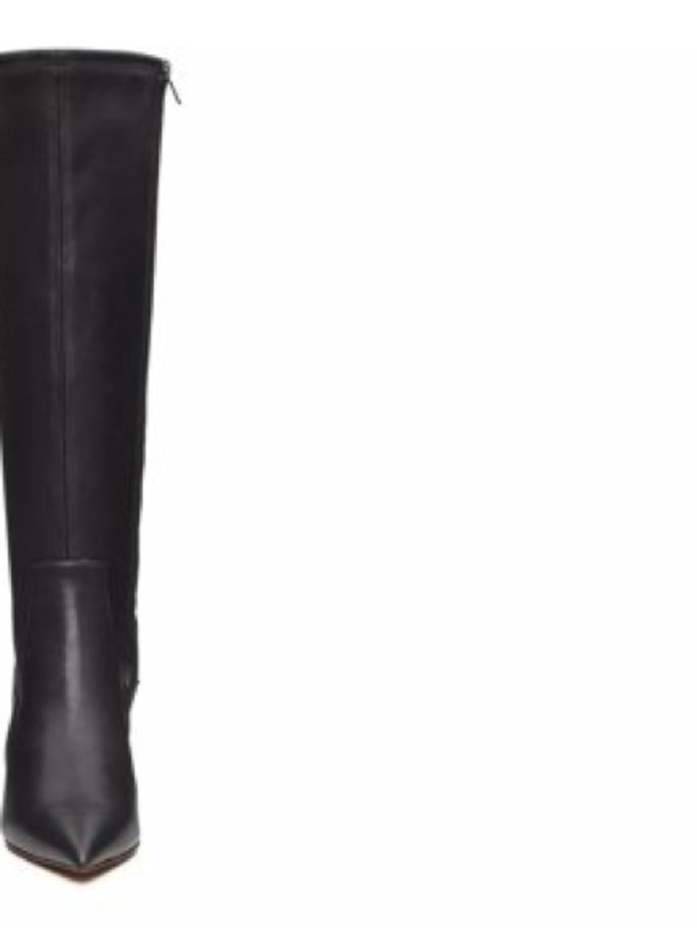 NEW FRANCO SARTO KERRY TALL KITTEN HEEL BLACK BOOTS 6 - Picture 3 of 13